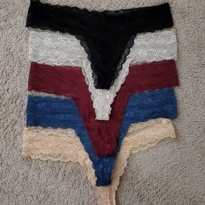 Sofra Lace Thongs set of 5